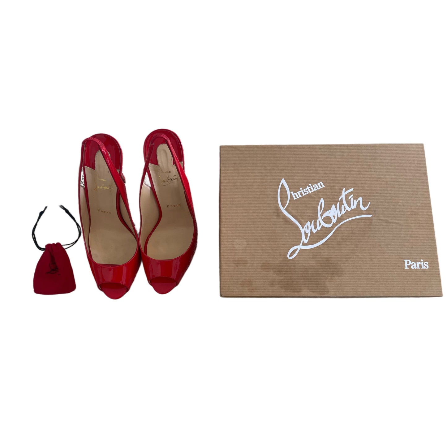 Christian Louboutin Flo Sling, Size 9.5