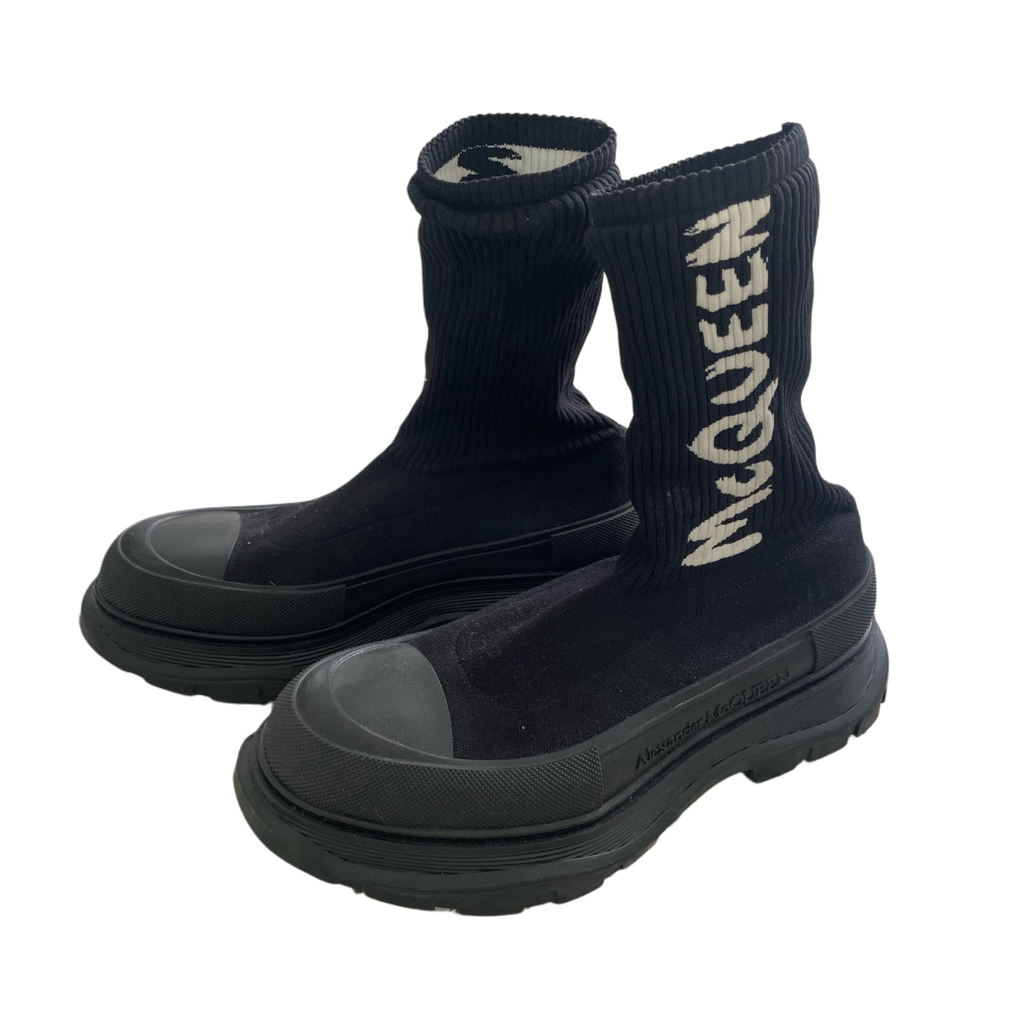 Alexander McQueen H. Boot Tread Logo Sock Sneaker