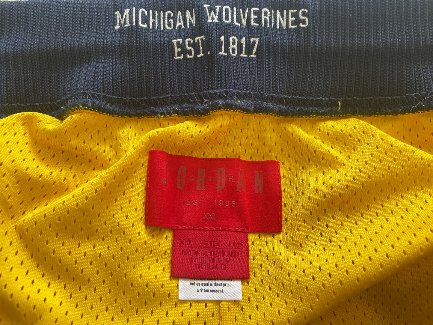 Jordan x Just Don University of Michigan Wolverines Shorts
