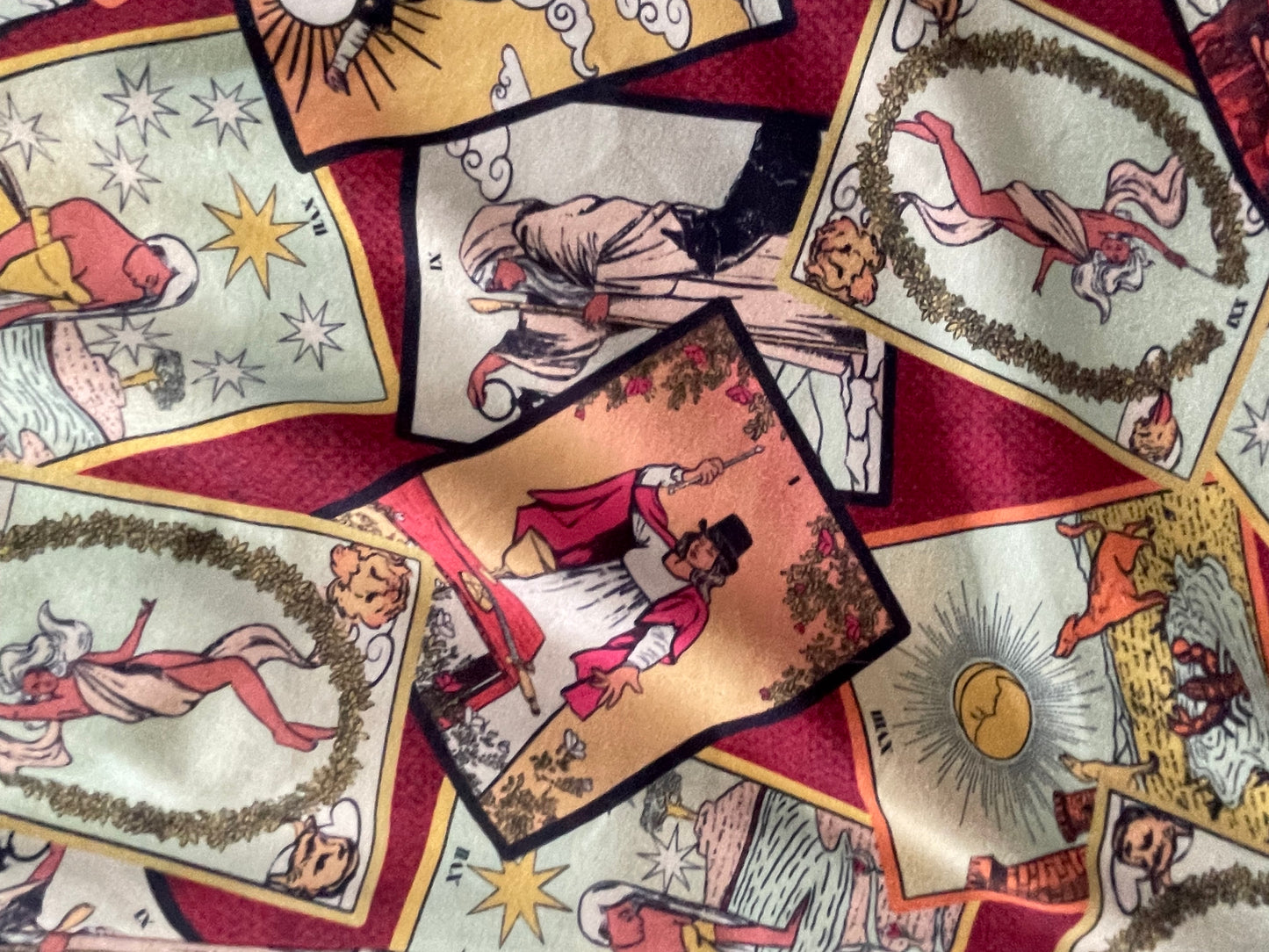Voodoo Vixen Scattered Tarot Jumpsuit, Size Medium