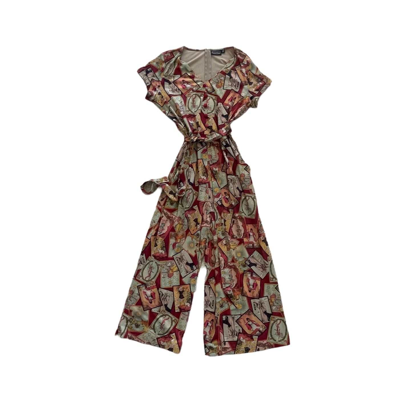 Voodoo Vixen Scattered Tarot Jumpsuit, Size Medium