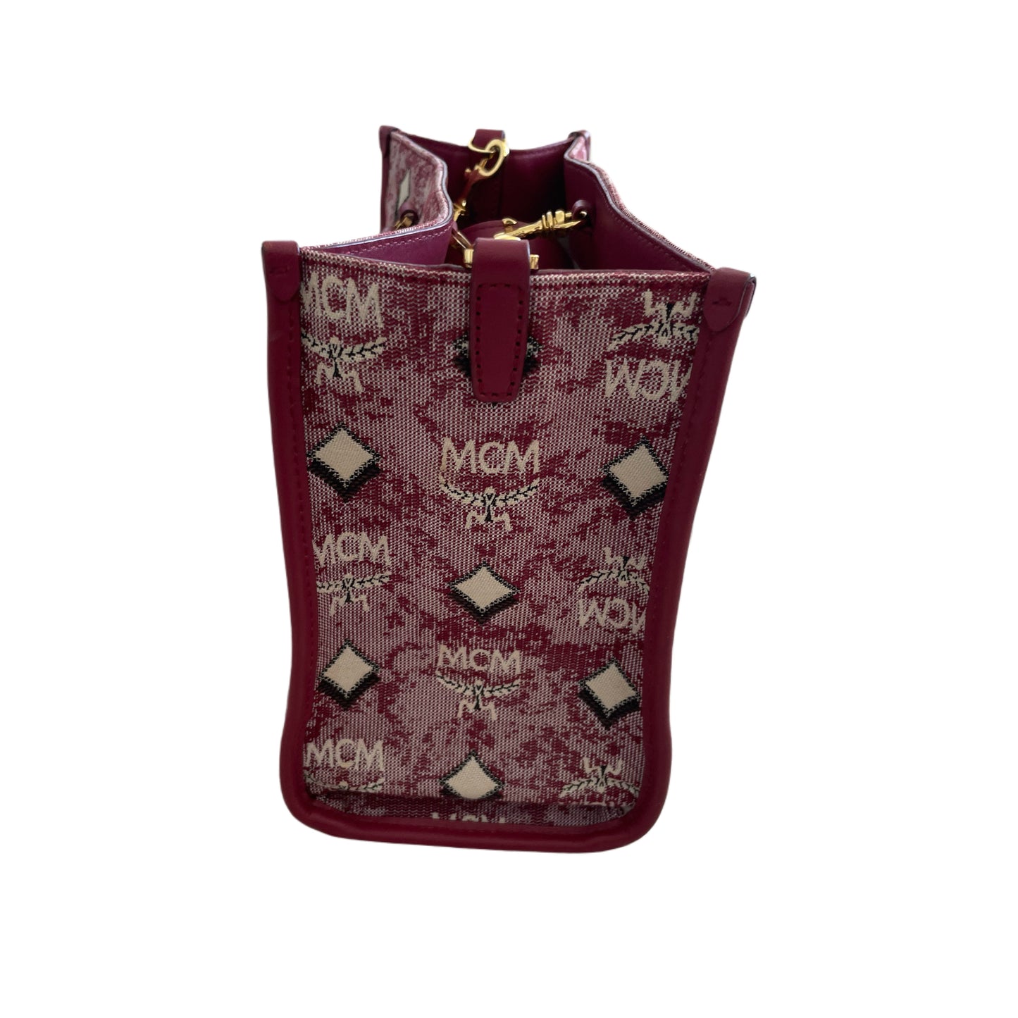 MCM Vintage Jacquard Monogram Tote