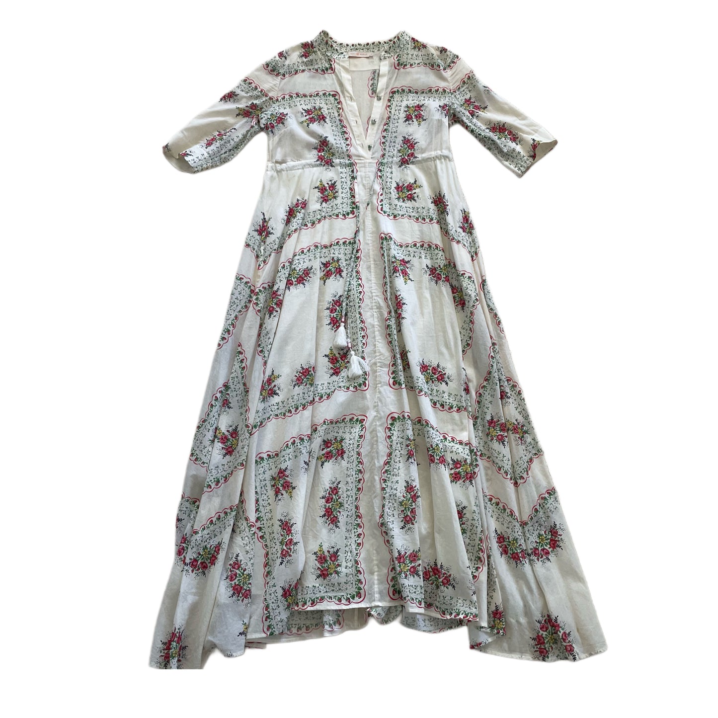 Tori Burch Garden Veil Maxi Dress, Size Medium