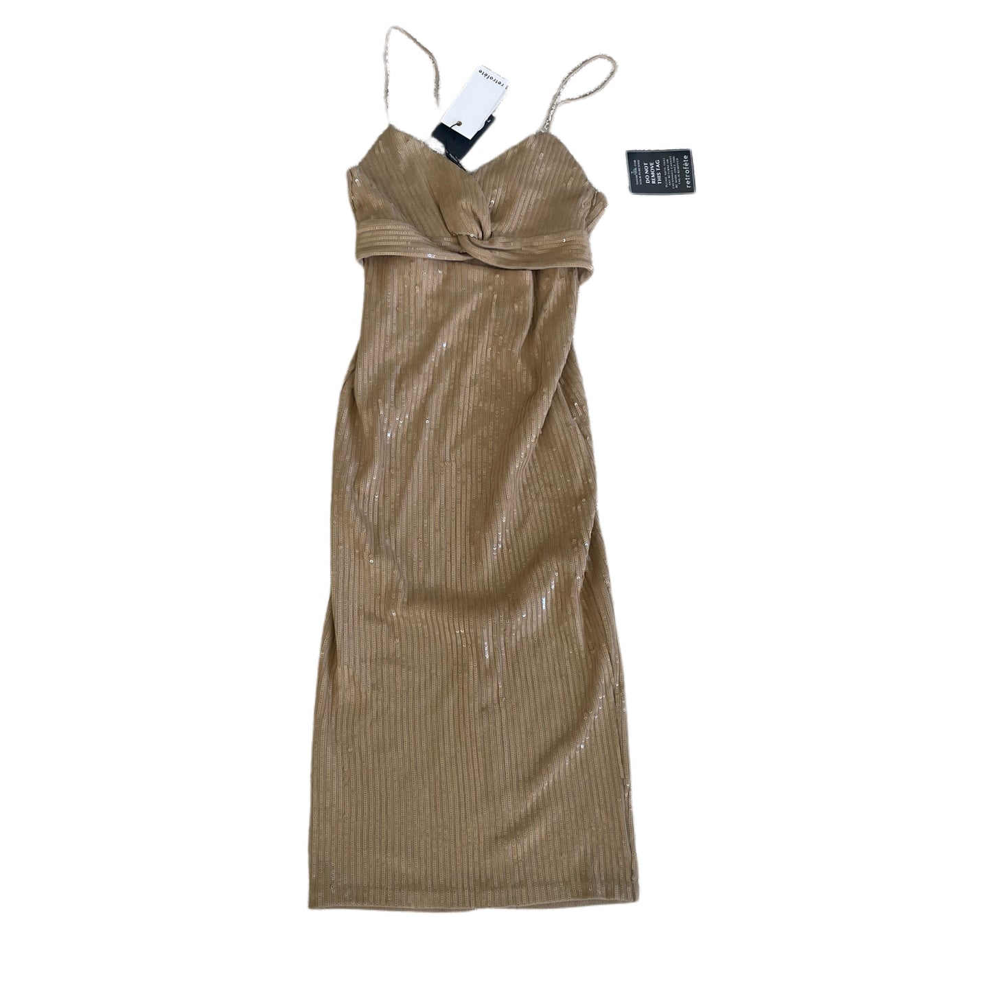 Retrofete Sariah Nude Sequin Dress