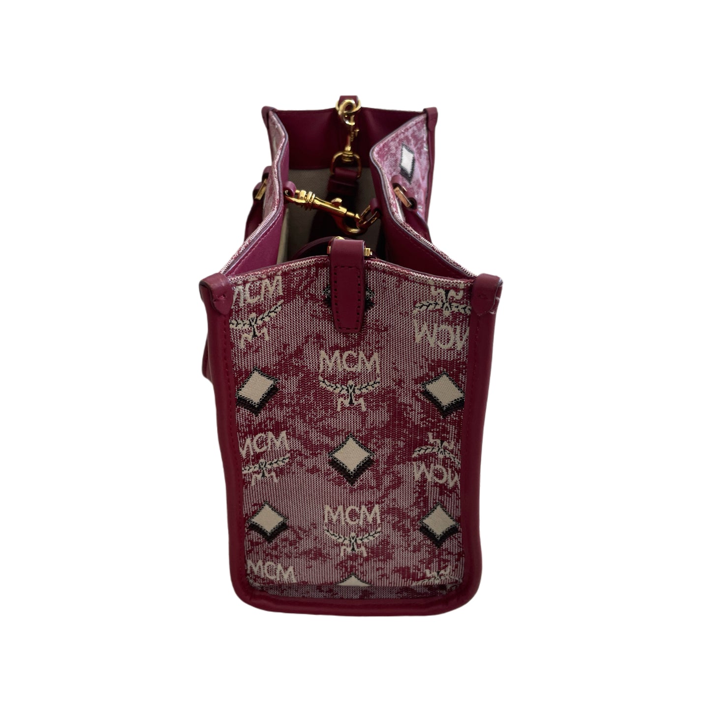 MCM Vintage Jacquard Monogram Tote